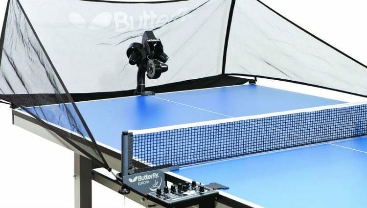 amicus robot for table tennis mounted